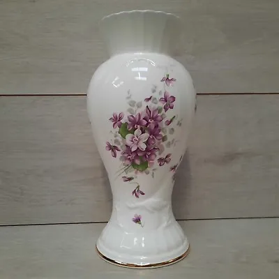 Buy English Violets - Fine Bone China Violet Vase - Aynsley - 27cm Tall - Very Good • 29.99£