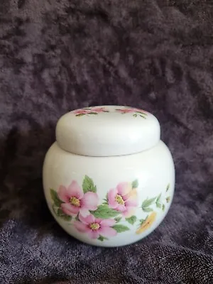 Buy Beautiful Vintage Sadler Pink And Yellow Flowers Ginger Jar With Lid • 22£