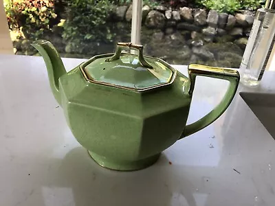 Buy Royal Winton - Teapot - Green/Gold • 4.99£