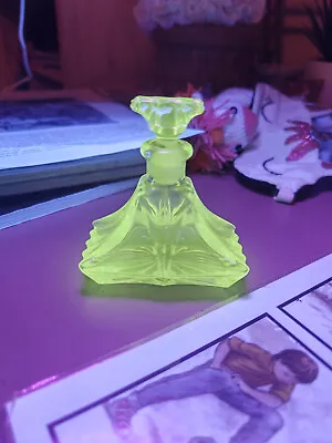 Buy Uranium Vaseline Glass Perfume Bottle • 54£