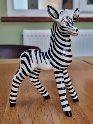 Buy Rare Plichta Wemyss Bovey Tracey Pottery ZEBRA Figure - Zoo Animals Series • 29.99£