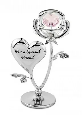 Buy Crystocraft Special Friend Rose Crystal Ornament Swarovski Elements Gift Boxed • 18.99£