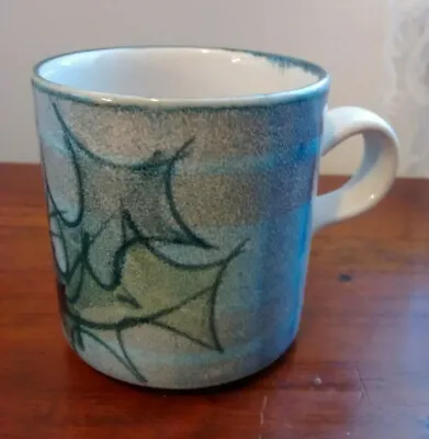 Buy The Tain Pottery Scotland  Leaves Thistle Glenaldie Pattern Mug Cup 3 1/8  Tall • 13.23£