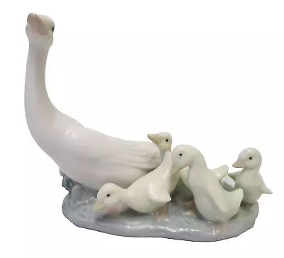 Buy Lladro Figure Of A Duck Or Goose With Young Model 1307 • 19.99£