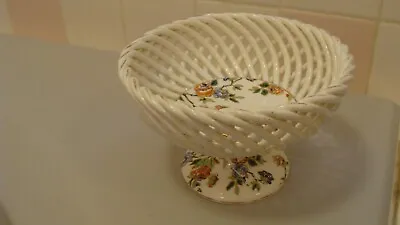 Buy Vintage ERPHILA Eton Cheery Chintz Porcelain Weave Bowl, Made In Germany • 28.92£
