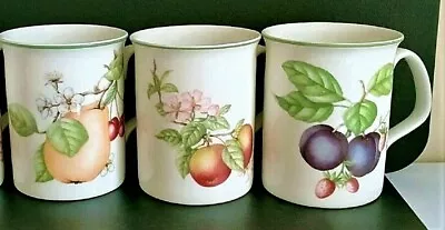 Buy 3 Marks Spencer St Michael Fine China ASHBERRY Fruit Coffee Tea Cups Mugs THREE • 33.07£