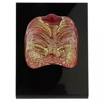 Buy GlassOfVenice Murano Glass Venetian Carnival Mask - Red Bauta • 83.87£