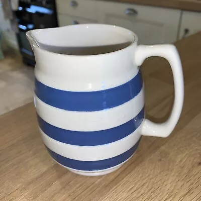 Buy Vintage Staffordshire Ironstone Chef Ware Striped Blue And White Jug 10 Cm • 10.50£