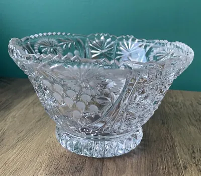 Buy Vintage Crystal Glass Fruit Bowl • 9.99£