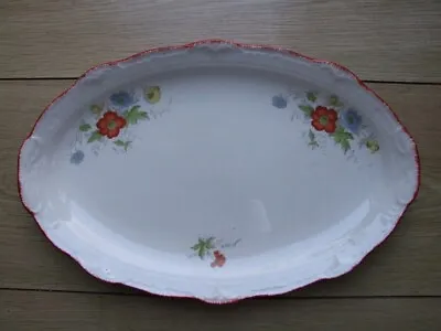 Buy Vintage ‘Swinnertons, Staffordshire’ English China Oval Floral Plate • 1.99£