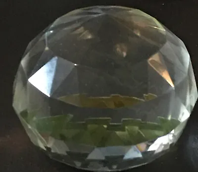 Buy Vintage Prism Glass Paperweight Small 6 Cm Diameter Beautiful • 2.99£