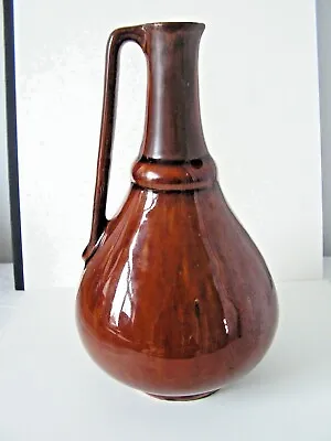 Buy  Dr Christopher Dresser Art Studio Pottery  Inspired Brown Drip Glazed Jug Ewer • 45£