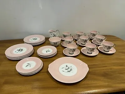 Buy Queen Anne  Harvest Pink  Afternoon Tea Set Fine Bone China. Beautiful Condition • 100£