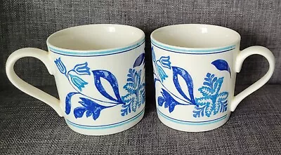 Buy 2 Johnson Bros Blue Fern Mugs • 9.99£