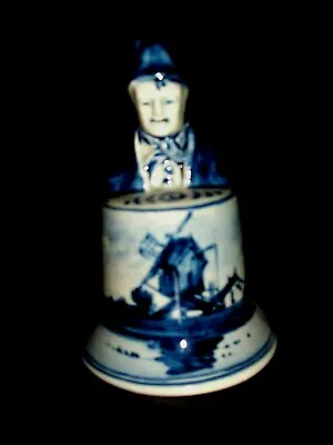 Buy Vintage Royal Pottery Zuid Holland Gouda Delftware Bell • 5£