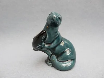 Buy Vintage Poole Pottery Otter With Fish Figurine Ornament • 12.99£