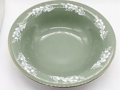 Buy Vintage Elijah Cotton Lord Nelson Ware Staffordshire Green White Bowl • 18.99£