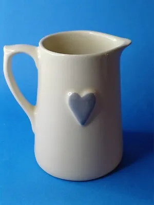 Buy Deliverance County Pottery Jug Blue Heart Handpainted Used VGC Ht 11cm 250ml • 8.50£