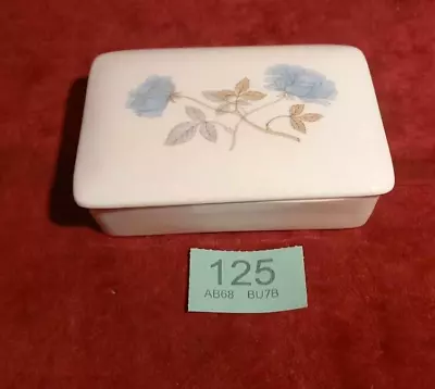 Buy Ice Rose Design Wedgewood Bone China Trinket Bowl Box With Lid • 6.99£