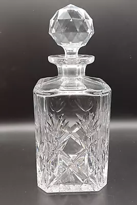 Buy Cut Glass Whisky Spirit Square Decanter • 19.99£