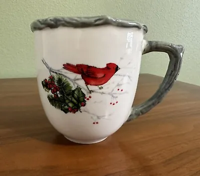 Buy Global Design Connections Winter Cardinal Bird Christmas Holly Mug Cup Woodlands • 16.11£