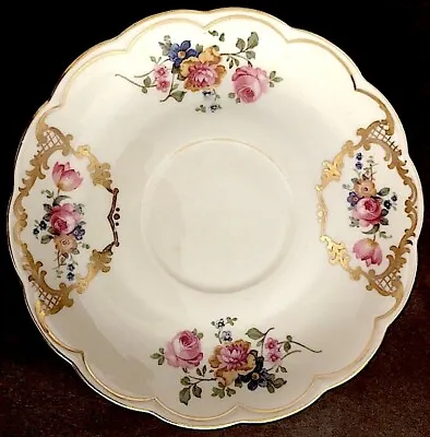 Buy Antique German Bavarian Royal Bayreuth Fine China Porcelain Tea Saucer • 15.43£