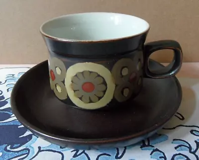 Buy Vintage Denby Arabesque Tea Cup & Saucer (c1960's/70's) • 4.50£
