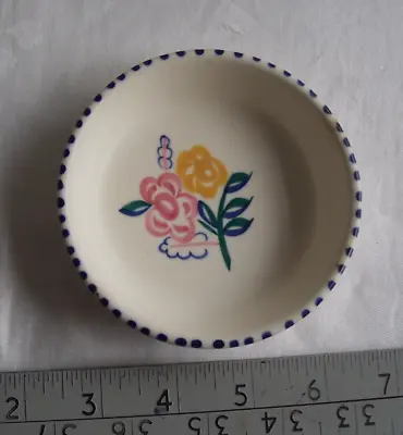 Buy Poole Pottery 10 Cm  Pin Tray Hand Painted Design  In Excellent Condition • 2.99£
