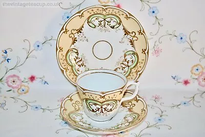 Buy Antique 1830 Tea Set Samuel Alcock Hand Painted Fine Bone China Trio Cup Plate • 65£