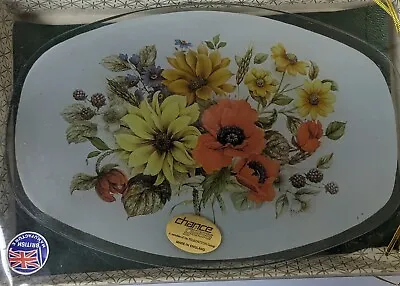 Buy Vintage Chance Glass Pilkington Serving Dish Plate Boxed Floral • 9.99£