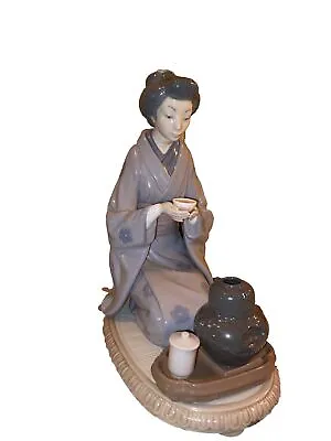 Buy 1981 Lladro Japanese Geisha Tea Ceremony Figure  August Moon . • 80£