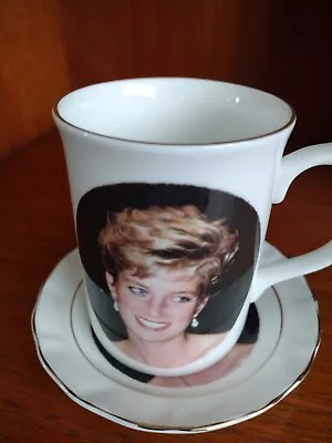 Buy Vintage Princess Diana Mug And Plate Set Fenton China Staffordshire • 28£
