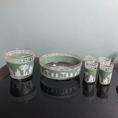 Buy 6 Piece Green Jasperware Set • 10.91£
