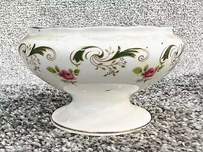 Buy Vintage Fine Bone China Sugar Bowl Crown Staffordshire Wentworth Pattern • 9.99£