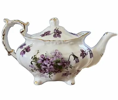 Buy HAMMERSLEY VICTORIAN VIOLETS Lidded Teapot -  4  TALL - 7 3/4  Wide . England • 79.99£