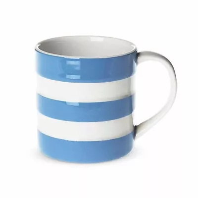 Buy Cornishware Blue White Striped Victorian Ceramic Coffee Mug - 170ml / 6oz • 14£