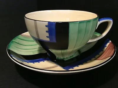 Buy 'Abstract & Jazz Modern' Gray's Susie Cooper ? KESTREL LARGE CUP &SAUCER 8719D • 99£