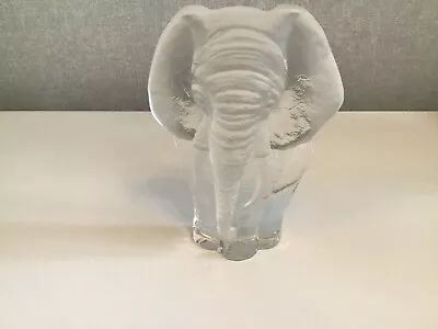 Buy Swedish Glass Elephant Paperweight/ornament. Lead Crystal, Signed By Artist... • 28£