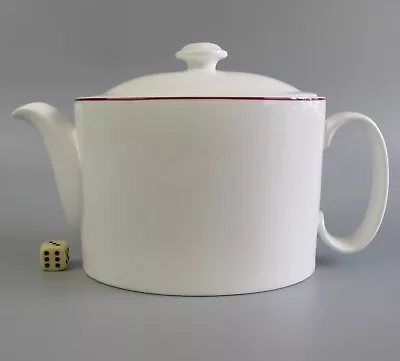 Buy Royal Doulton Teapot. Hospitality Ultimate Hotel China. White & Red. 4 Cups 1 L • 12.99£