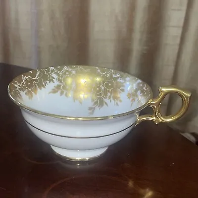 Buy Hammersley Bone China Tea Cup Only Gold Chintz Pattern #46860 Antique • 33.19£