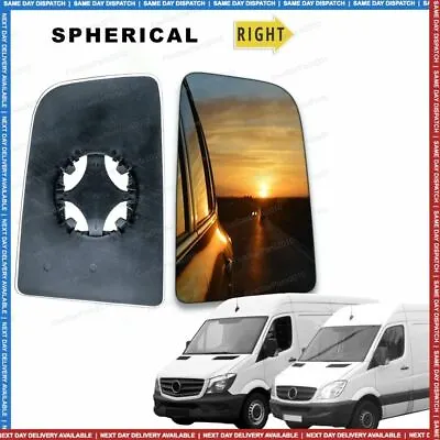 Buy Right Off Side Wing Door Mirror Glass For Mercedes Sprinter 2006-2018 Upper • 11.99£
