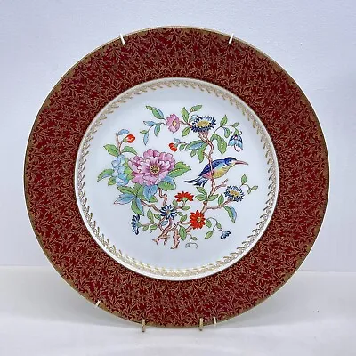 Buy Vintage Aynsley Pembroke Bone China Decorative Plate Red Gold Gilt 27cm :p1 • 19.99£
