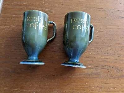 Buy Vintage Irish Wade Porcelain Footed Coffee Cups Mug Irish Coffee X 2 • 9.95£