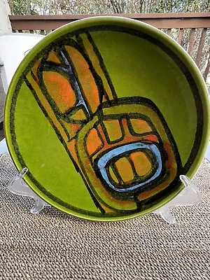 Buy Poole England Mid Century Modern 8  Hand Painted Plate Signed • 49.95£
