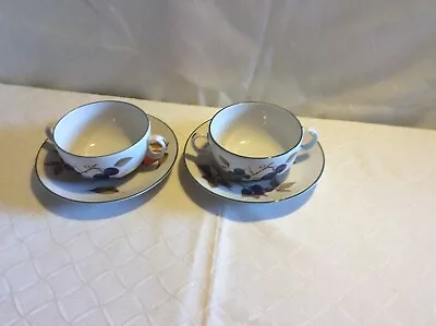 Buy Royal Worcester Evesham Vale Soup Coups & Stands REDUCED • 15£