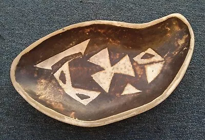 Buy Studio Pottery Troika Style Abstract Geometric Tribal Bowl / Dish Signed EC • 24.99£