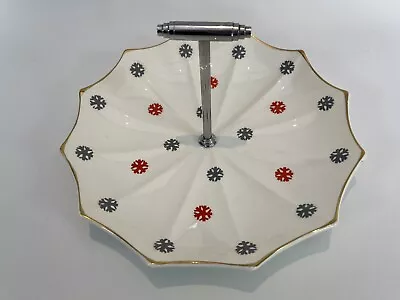 Buy Vintage Midwinter Stylecraft Umbrella Cake Stand - Rare Unnamed Snowflake Design • 24.99£