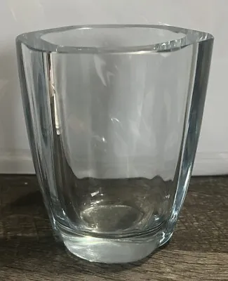 Buy Vintage Stromberg Strombergshyttan 1960s Swedish Vase Heavy & Thick Glass (B461) • 172.50£
