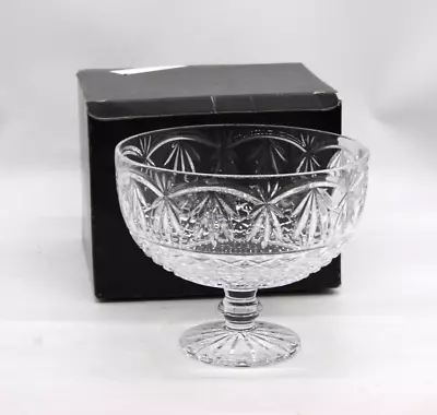 Buy TYRONE CRYSTAL Large Pedestal Fruit Bowl Cut Glass 9.5  • 4.99£