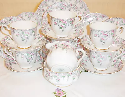 Buy Royal Albert 21 Piece Tea Set  Vintage 1940s Pink Rosebuds Rosedrops  VGC • 60£